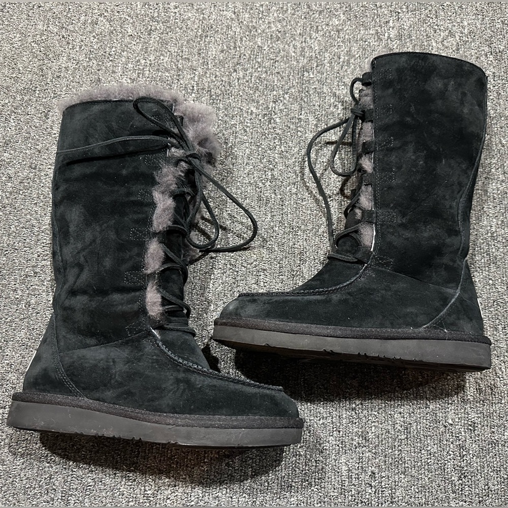 UGG Australia Women's Uptown II Tall Suede Leather
Lace Up Boots